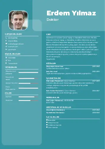 Sağlık Çalışanı Cv Örnekleri cv indir